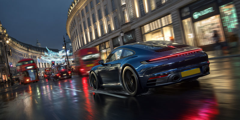 Porsche 911 Rear View Hire
